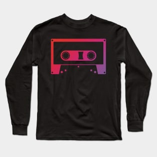 Red Cassette tape Long Sleeve T-Shirt